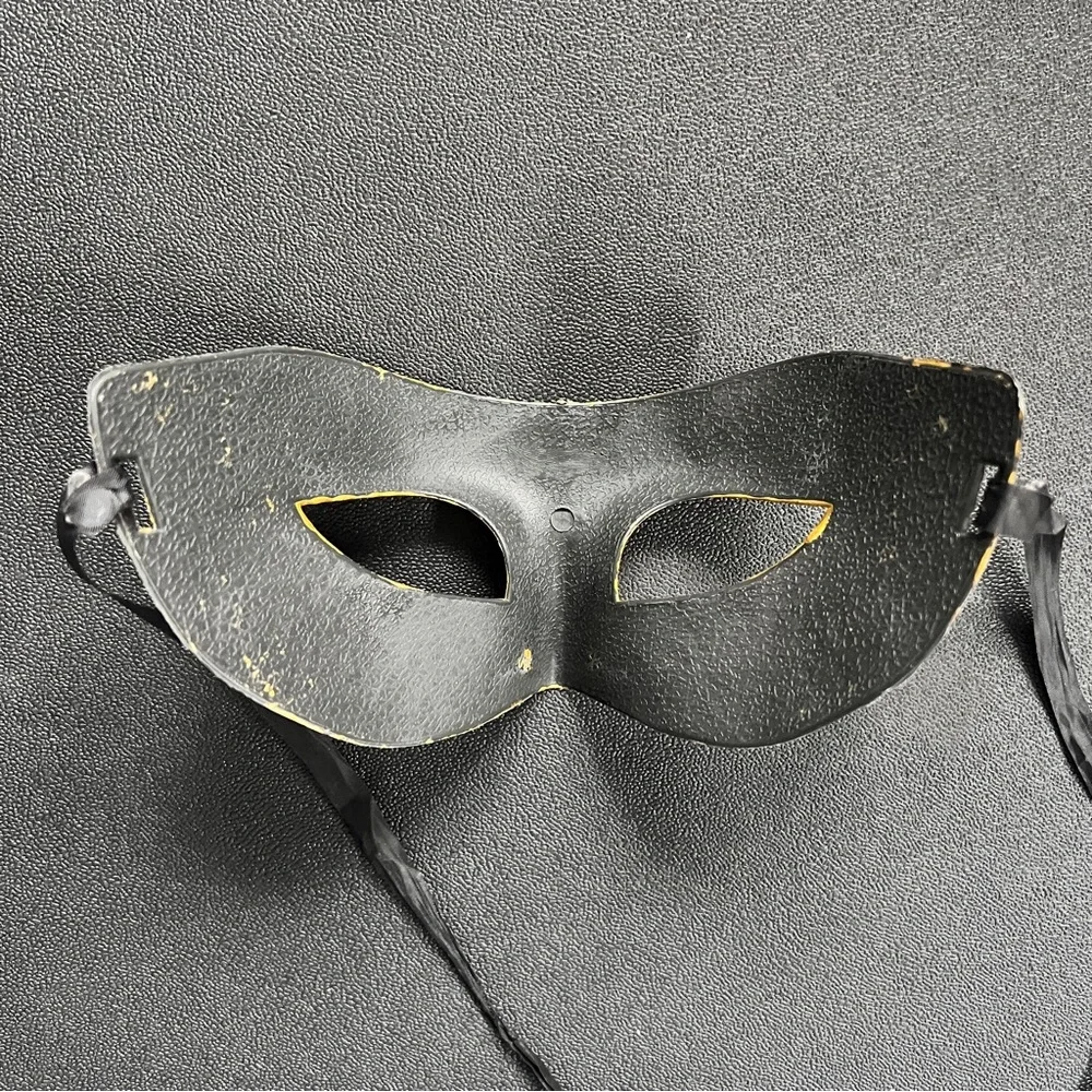 Masquerade Mardi Gras Costume Burlesque Carnival Textured Unisex Adult Face Mask